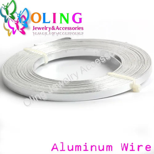 10m 5X1mm Flat Aluminum Wire DIY Crafts Jewelry Making