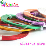 10m 5X1mm Flat Aluminum Wire DIY Crafts Jewelry Making