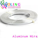 10m 5X1mm Flat Aluminum Wire DIY Crafts Jewelry Making