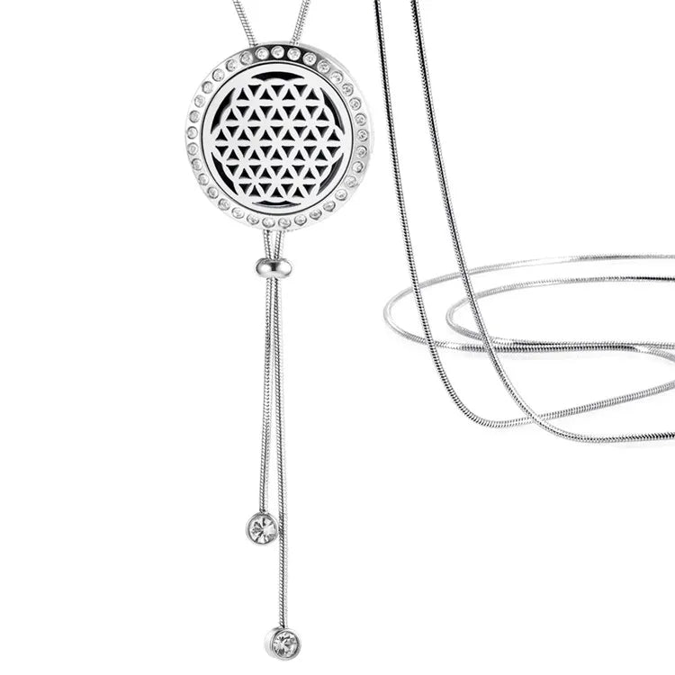 OM Aromatherapy Essential Oil Necklace Diffuser Locket Perfume Pendant