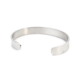 OM Yoga Bangle Stainless Steel Cuff Bracelet Chakra Amulet Religious Charms