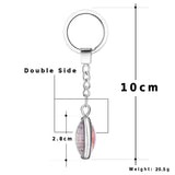 Personalized Double Side Photo Calendar Keychains