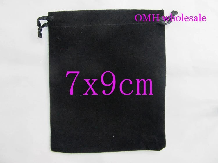 10pcs 5x7cm Velvet Gift Bags Golden Pouch BZ05