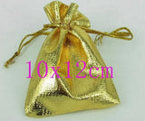10pcs 5x7cm Velvet Gift Bags Golden Pouch BZ05