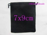 10pcs 5x7cm Velvet Gift Bags Golden Pouch BZ05