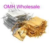 10pcs 5x7cm Velvet Gift Bags Golden Pouch BZ05