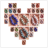 8*14 MM Round Glaze Big Hole 925 Sterling Silver Beads