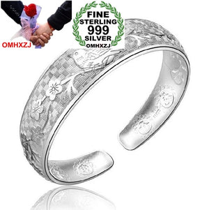 OMH magpies plum blossom woman kpop star Sterling Silver bracelet