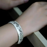 OMH magpies plum blossom woman kpop star Sterling Silver bracelet