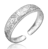 OMH magpies plum blossom woman kpop star Sterling Silver bracelet