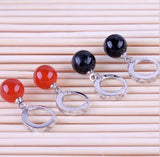 Kpop Star Carnelian Red 925 Silver Earrings YS121