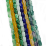 Malay Natural Jade Rice Beads 8X12mm Diy Accessories