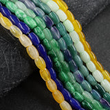 Malay Natural Jade Rice Beads 8X12mm Diy Accessories
