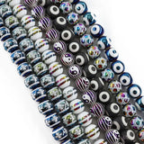 OMH Z33 10mm Carved Glass Beads Jewelry DIY Accessories Semi-finished Buttons