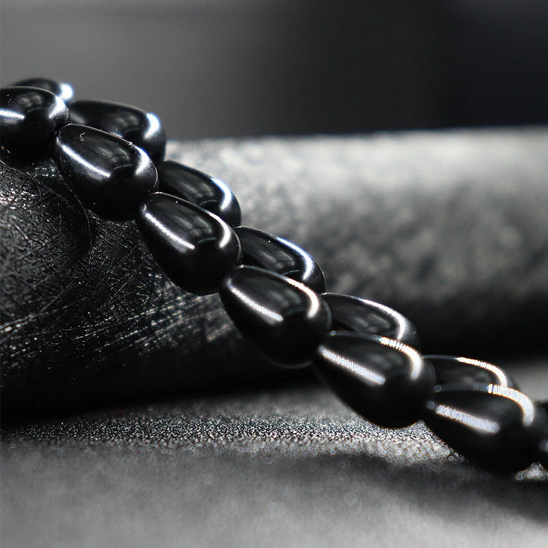 OMH Z36 8X12 Water Droplets Natural Jade Beaded Diy Accessories