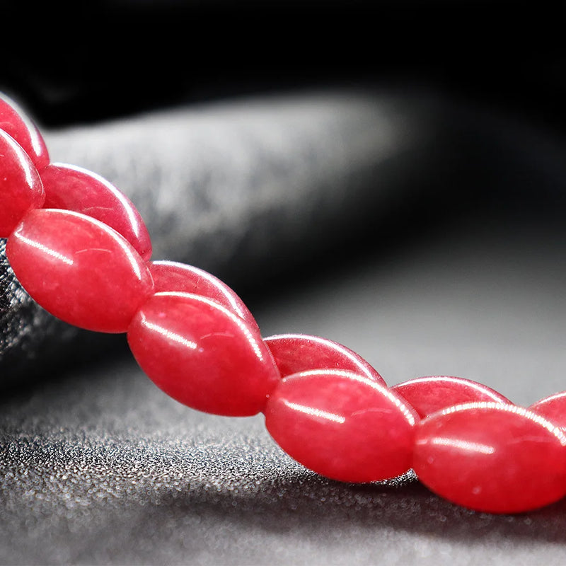 Jade Bracelet DIY Making Agate String Loose Quartzite Jade Spacer Beads