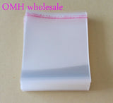 200pcs 11x16cm OPP Self Adhesive Clear Plastic Bags Jewelry Display PJ369-5