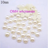 Mixed ABS Pearls Half Round Flatback Pearls 800PCS