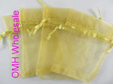 50pcs Golden Christmas Packaging Bags Jewelry Voile Bag BZ08-11