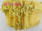 50pcs Golden Christmas Packaging Bags Jewelry Voile Bag BZ08-11