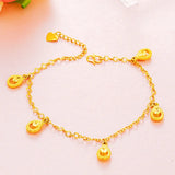 European Water Drop Pendant Anklet for Women