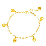 European Water Drop Pendant Anklet for Women