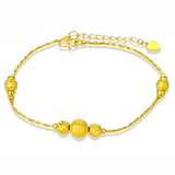 OMHXFC JB09 Fish Lucky Beads Anklet
