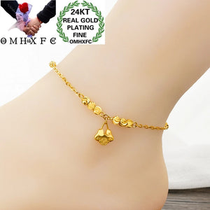 OMHXFC JB15 Lock Charm Lucky Beads Beach Anklet