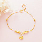 OMHXFC JB15 Lucky Beads Beach Anklet