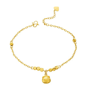 OMHXFC JB17 Lucky Beads Beach Anklet