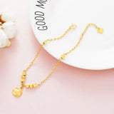 OMHXFC JB17 Lucky Beads Beach Anklet