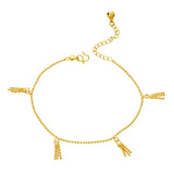OMHXFC JB20 Wheat Charm Beach Anklet