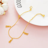 OMHXFC JB20 Wheat Charm Beach Anklet