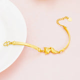 European Fine Fox 24KT Bracelet Bangle