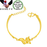 European Fine Fox 24KT Bracelet Bangle
