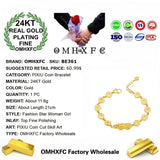 European Hot Woman Girl Party Birthday Wedding Gift PIXIU Coins 24KT Bracelet