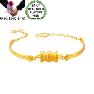 OMHXFC BE430 24KT Bracelet Bangle for Women Girl Party