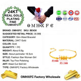 OMHXFC BE430 24KT Bracelet Bangle for Women Girl Party