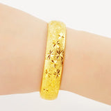 European Woman Bride Party Birthday Wedding Gift Wide Star Fish Bracelet Bangle