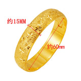 European Woman Bride Party Birthday Wedding Gift Wide Star Fish Bracelet Bangle