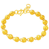European Fine Hot Couple Party Birthday Wedding Gift Beads Chain 24KT Bangle