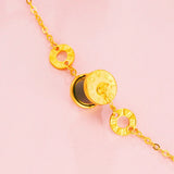 Vintage Round 24KT Bracelet for Women