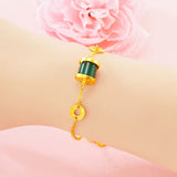 Vintage Round 24KT Bracelet for Women