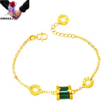 Vintage Round 24KT Bracelet for Women