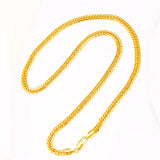European Hot Fine Man Male Party Wedding 24KT Chain Necklace