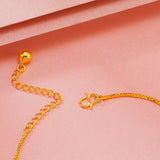 European Hot Woman Party Square Beads 24KT Anklet