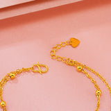 Feather Two Layer 24KT Beach Anklet