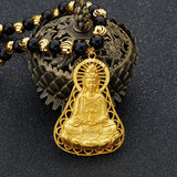 OMHXFC NL233 Guanyin 24KT Pendant Necklace