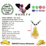 OMHXFC NL233 Guanyin 24KT Pendant Necklace