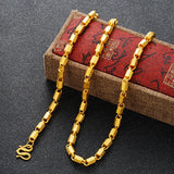 OMHXFC NL236 24KT Chain Necklace - European Fine Man Party Birthday Wedding Gift